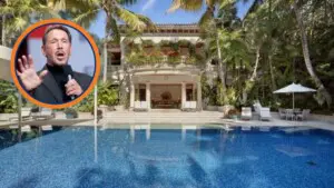 Aerial view of Larry Ellison’s sprawling Florida estate near Palm Beach