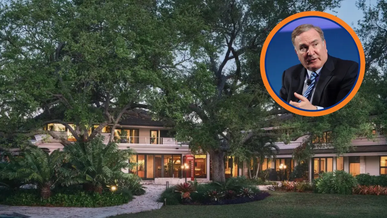 Royal Caribbean CEO Richard Fain’s luxurious Florida mansion exterior
