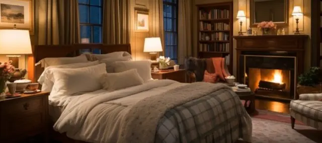 Master bedroom suite in Jamie Dimon's estate 