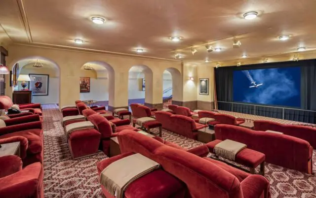 Inside the Real-World Mickey Mouse Clubhouse: Michael Eisner’s Malibu Home 9 Eisner Theater