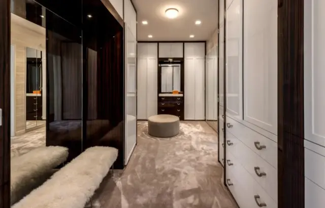 Inside the Toothsome Home of Entrepreneur and Shark Tank Star Robert Herjavec 13 Designer dressing room in Robert Herjavec’s fashion-forward home