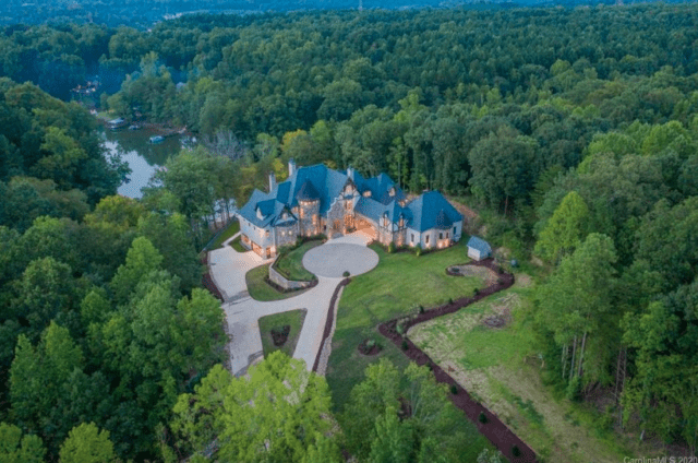 Inside Christian McCaffrey's Mansion on Lake Norman in North Carolina 4 Arial View of Christian McCaffrey's home in North Carolina