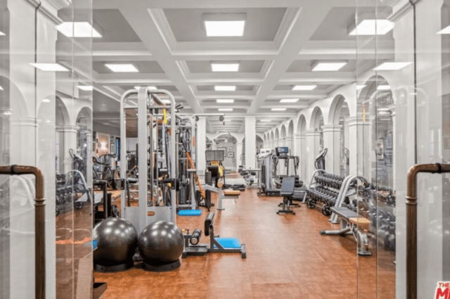 Full gym inside actor Mark Wahlberg’s home