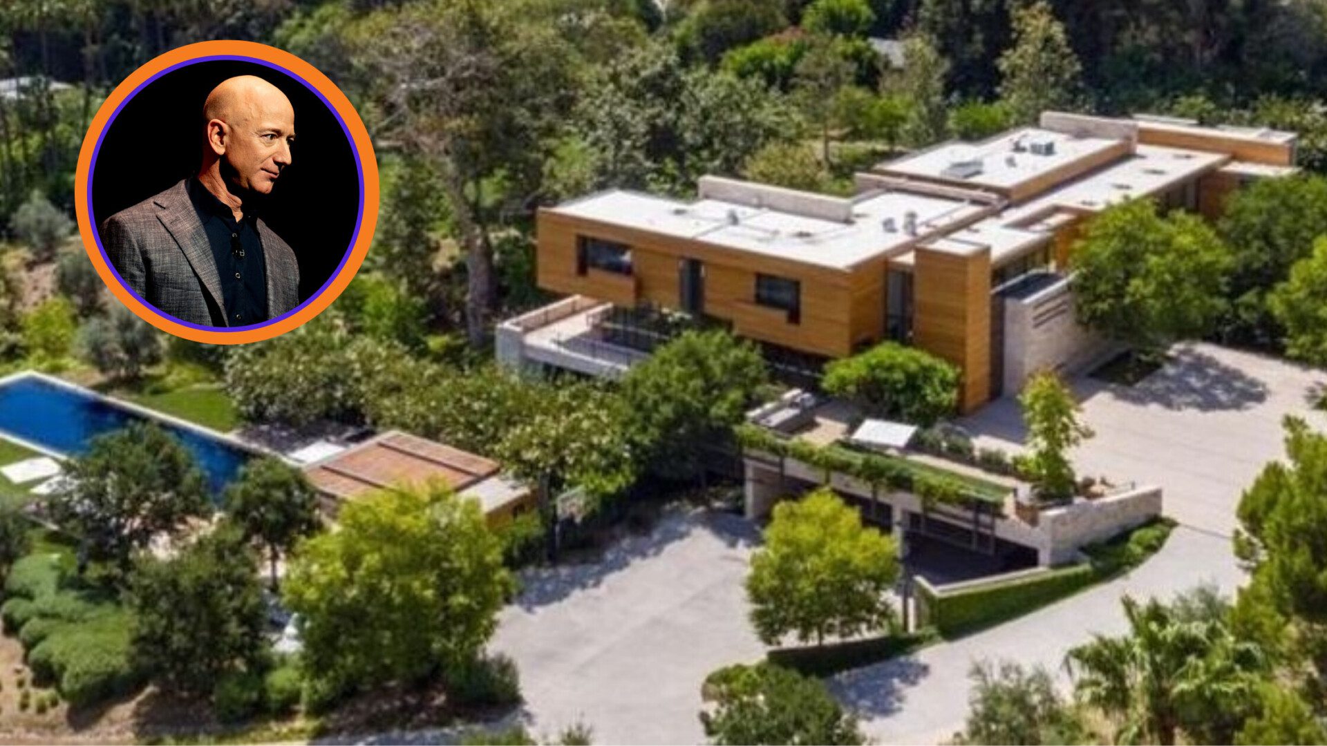 Famous mansion in Beverly Hills, former Jeff Bezos home