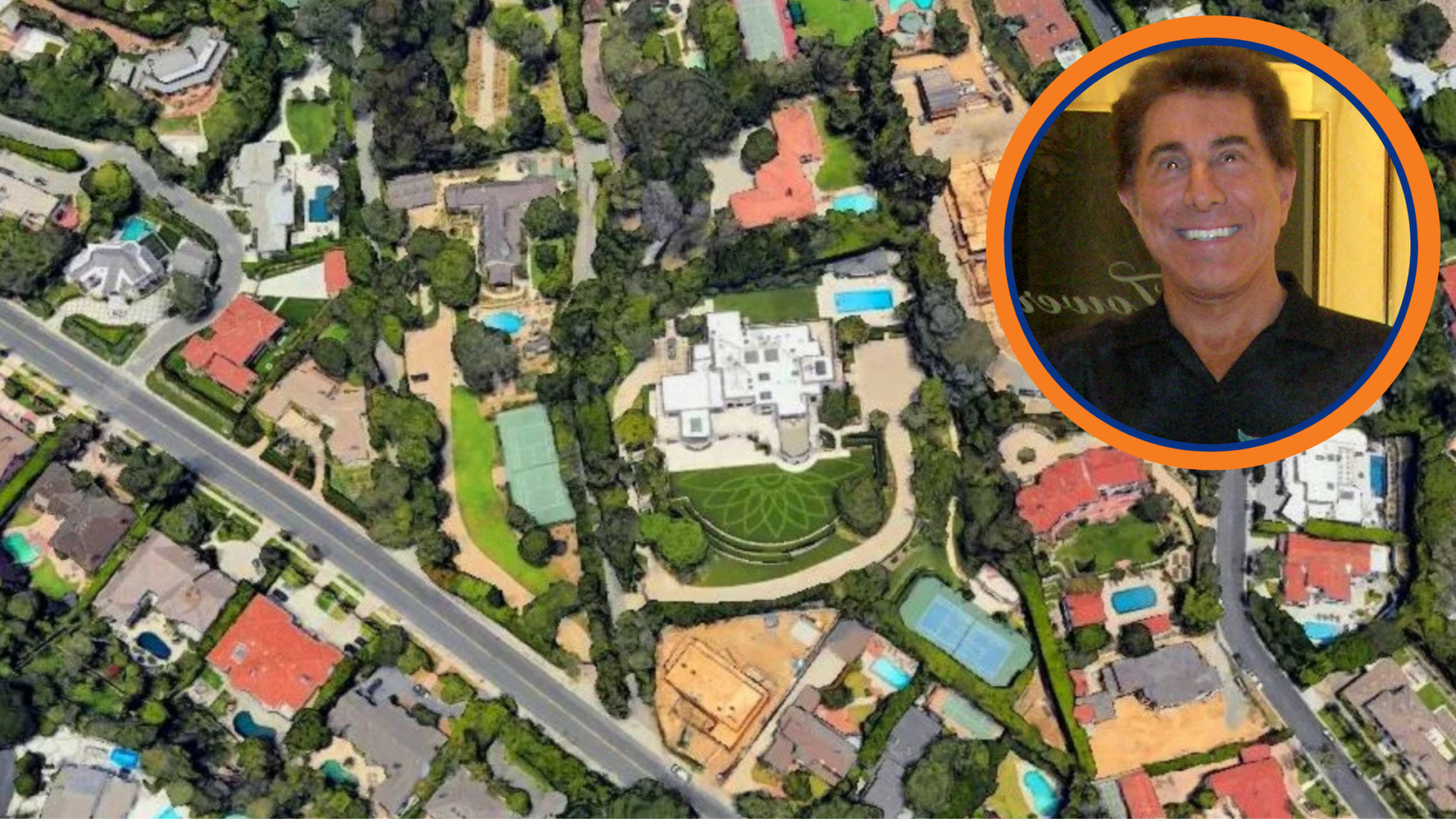 Aerial view of Steve Wynn house