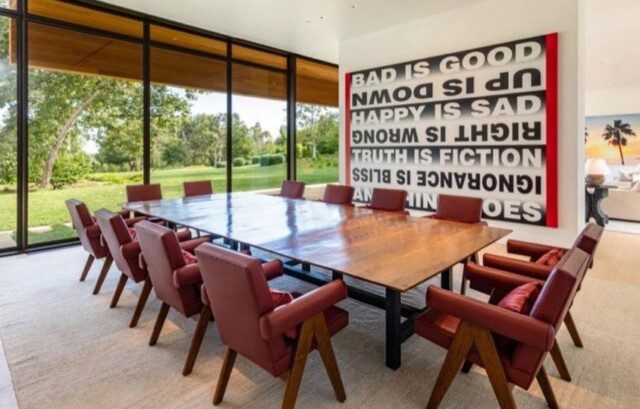 Tour of a Billionaire’s home, elegant dining room of Jeff Bezos former estate. 