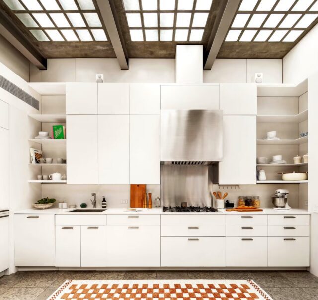 kitchen belonging to Danes & Dancy in their West Village townhouse 