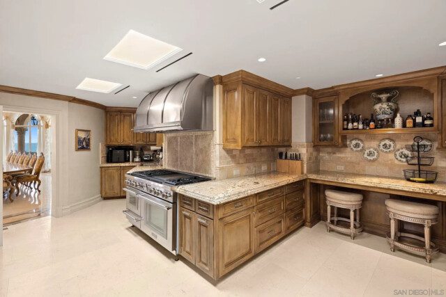 Gourmet chef’s kitchen with modern appliances and spacious layout