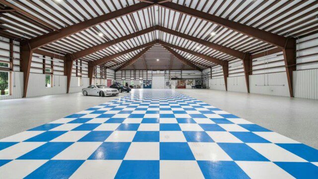 Expansive garage at the George Foreman estate 