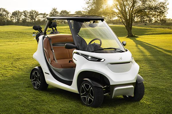 Electric golf car by Garia & Mercedes-Benz golf cart