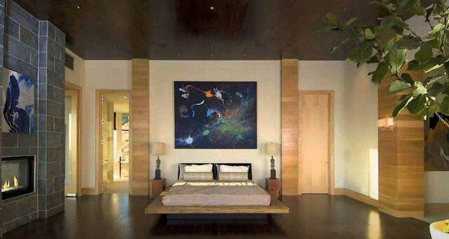Guest bedroom at Bill Gates’ estate 