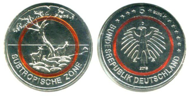 Germany’s 5-Euro Coins Made of Polymer Rings 