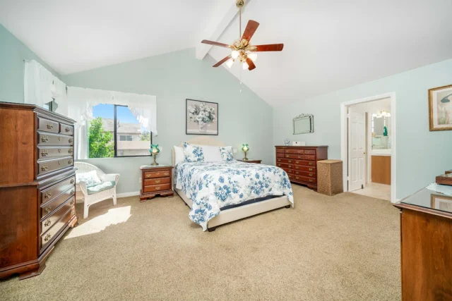 Master bedroom in the real Poltergeist house, similar to the on-screen version from the film 