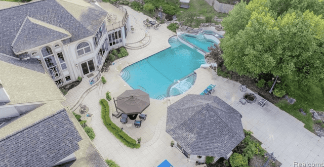 Eminem’s pool at his former Rochester house 