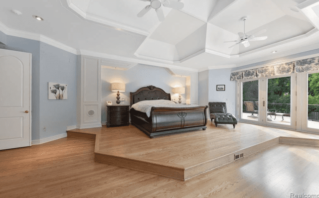 Large former bedroom of Eminem’s home in Rochester