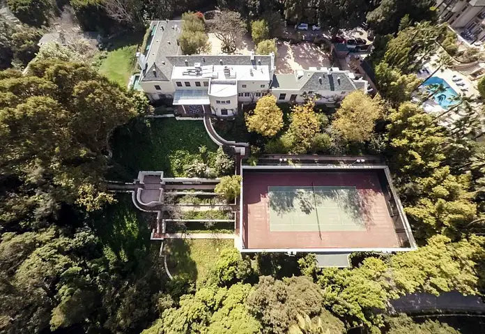 Aerial view of Taylor Swifts Home