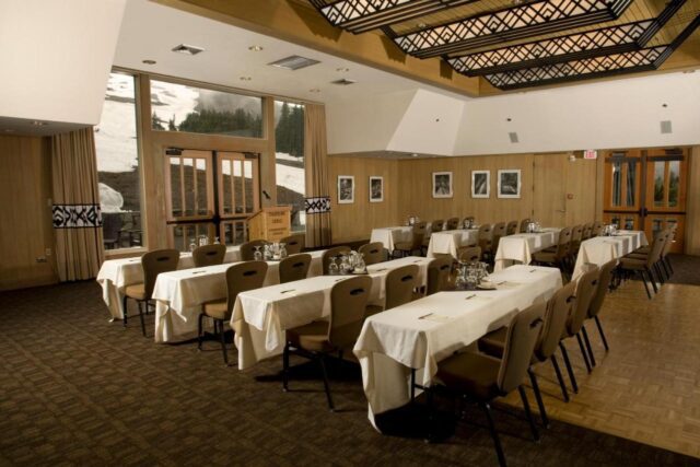 Timberline Lodge wine cellar, a far cry from the haunted spirits of The Shining’s Overlook Hotel 