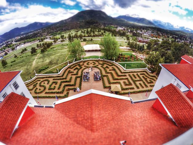 The Shining hedge maze recreated at the Stanley Hotel 