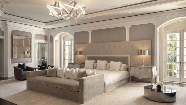 Famous Hollywood home in Beverly Hills, The Manor's Luxurious Master Suite 