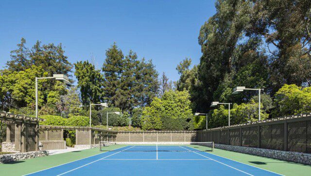 Tennis Court at The Manor, enjoyed by past owners like Bing Crosby 