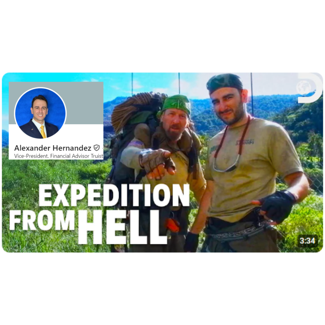 Expedition Leader Mickey Grosman, and Banker Alex Hernandez