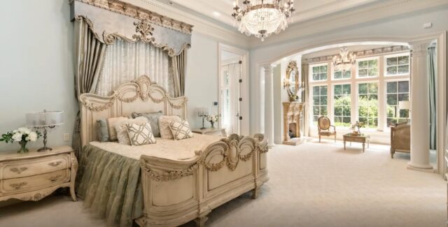 Huge master bedroom in Waxhaw estate