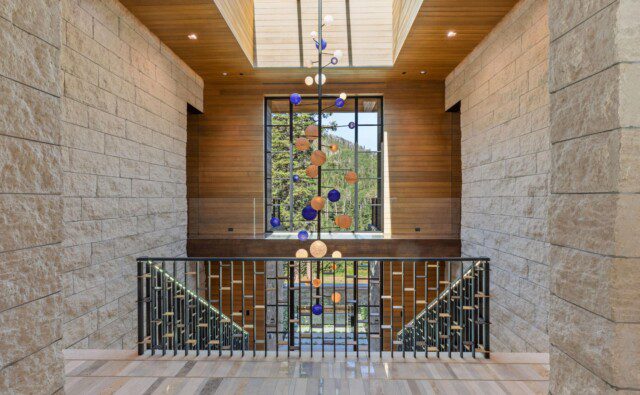 Luxury home entryway of Russell Weiner's former estate in Park City, Utah 