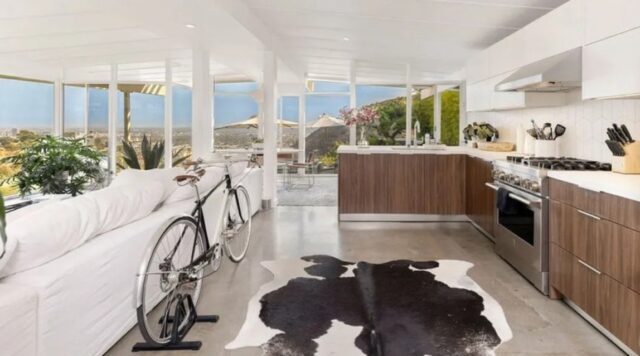 bright, airy kitchen of Olympic gold medalist 